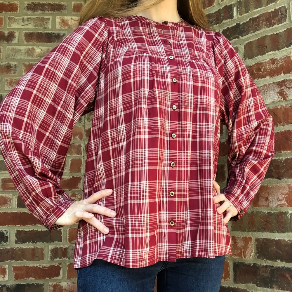 NWT Madewell Plaid Top